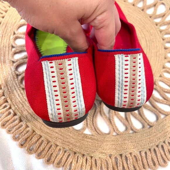 Rothy's the Square Flats in Cardinal Red Size 7.5 - Picture 5 of 13